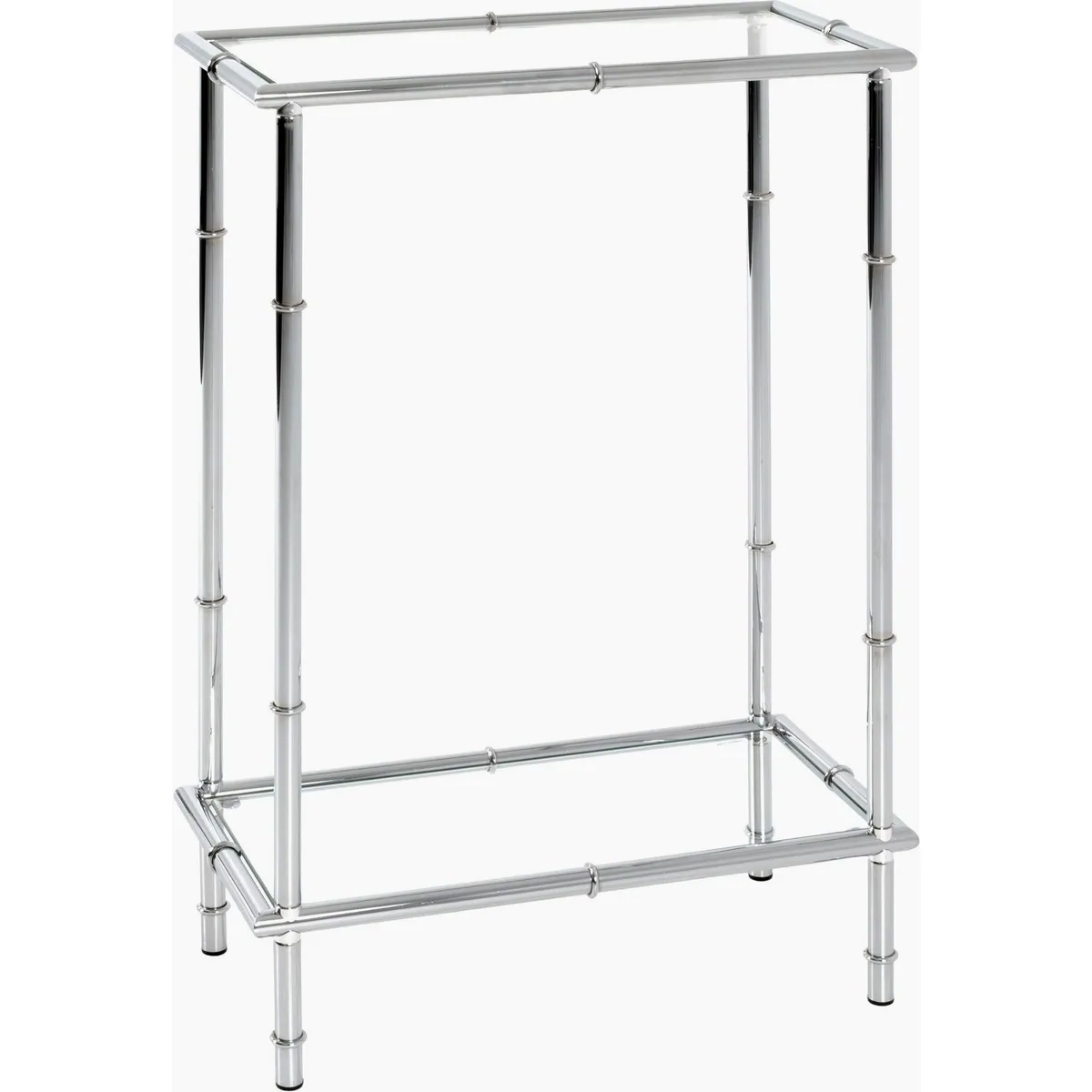 HAKU Konsolentisch, rechteckig, aus Metall und Glas — platzsparend, stabil, modernes Design 3