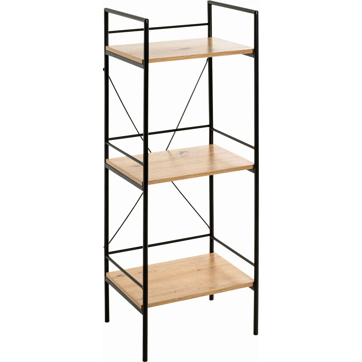 HAKU Regal, MDF Eiche-Optik, 3 Ablagen — kratzbeständig, kippsicher, flexibles Design