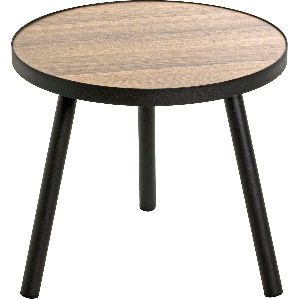 HAKU Beistelltisch, rund, funktional und stabil — Ø 40 cm, Höhe 36 cm, MDF und Stahl 4