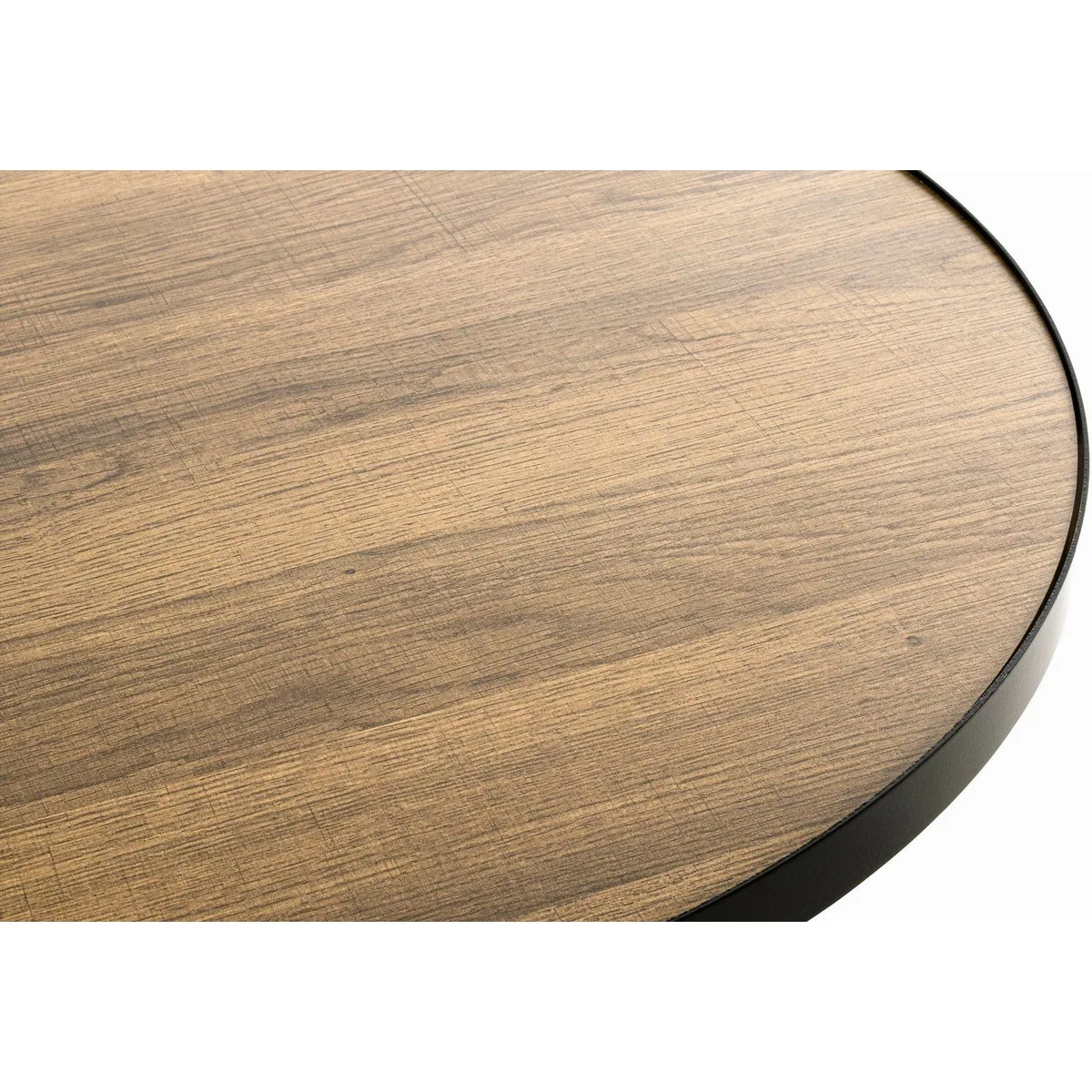 HAKU Beistelltisch, runde Tischplatte, MDF in Eiche-Dekor — 60 cm Durchmesser, 48 cm hoch 3