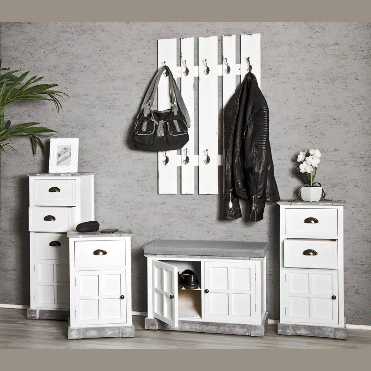 HAKU Garderobe, 65 x 100 x 9 cm, praktische Aufbewahrungslösung 2