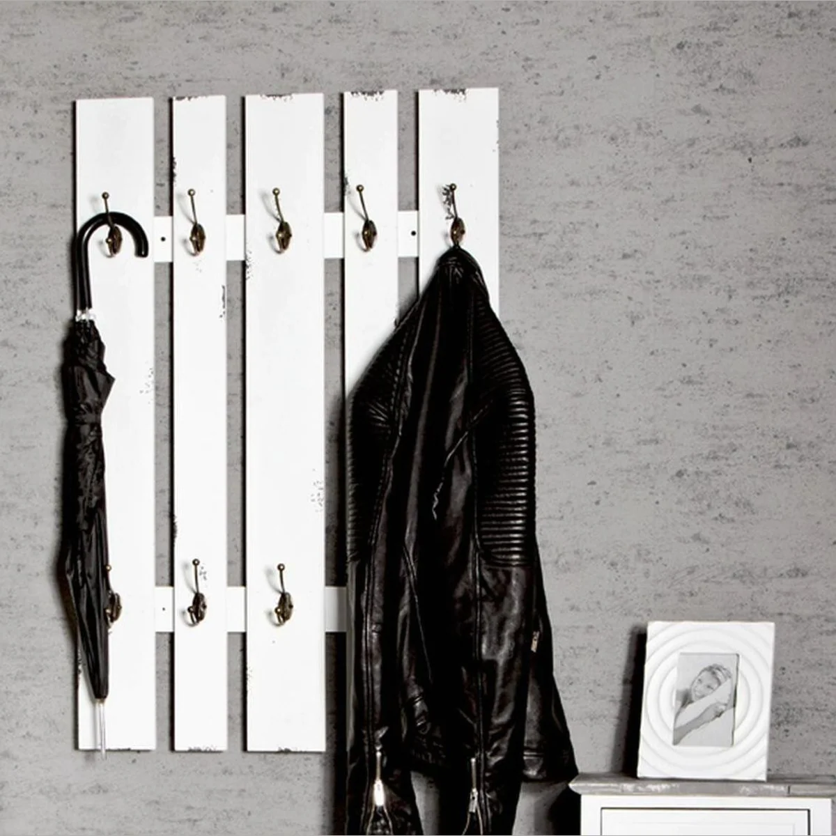 HAKU Garderobe, 65 x 100 x 9 cm, praktische Aufbewahrungslösung 3