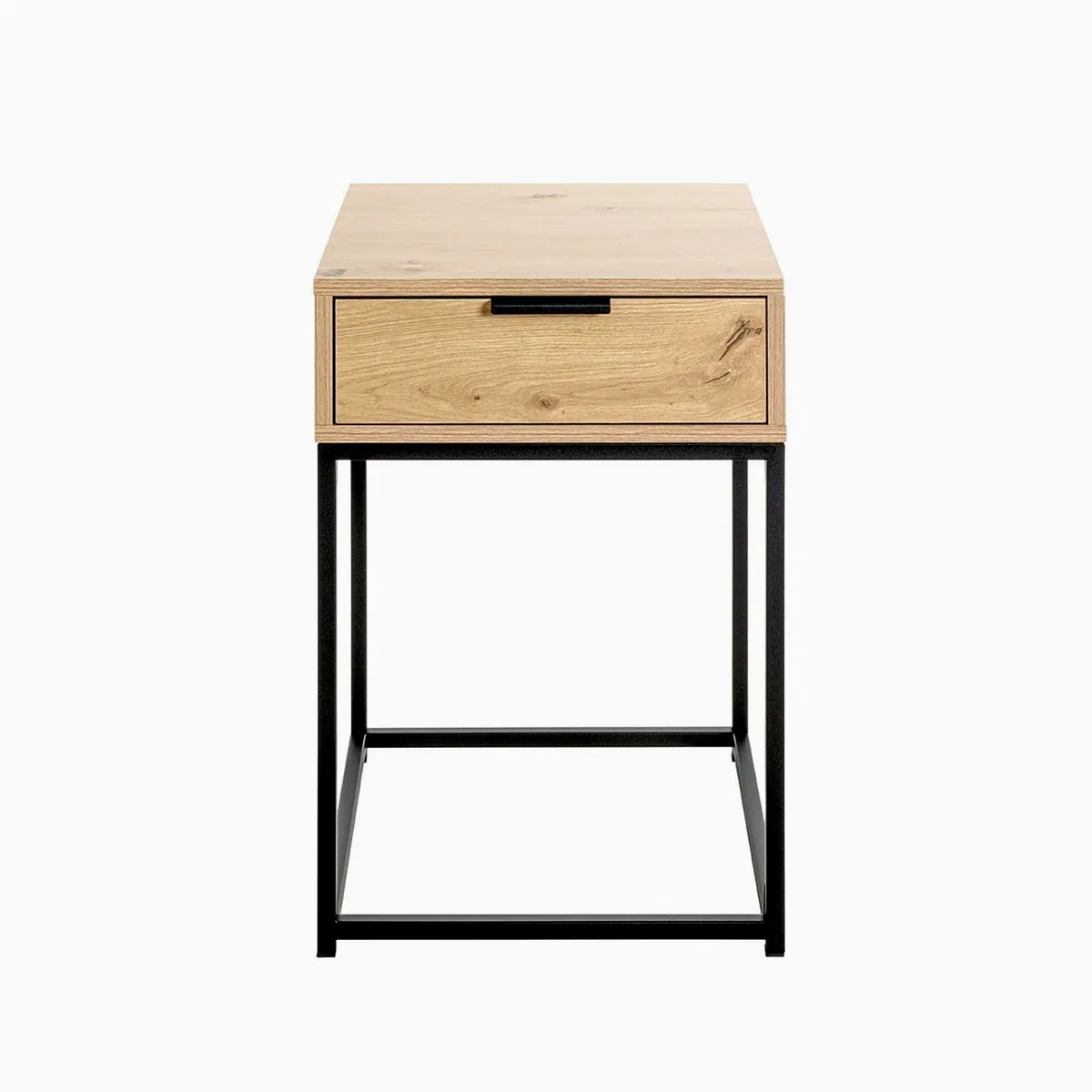 HAKU Konsolentisch Malmö 60, Eiche-Schwarz, Metall, Spanplatte — stabil, elegant, vielseitig