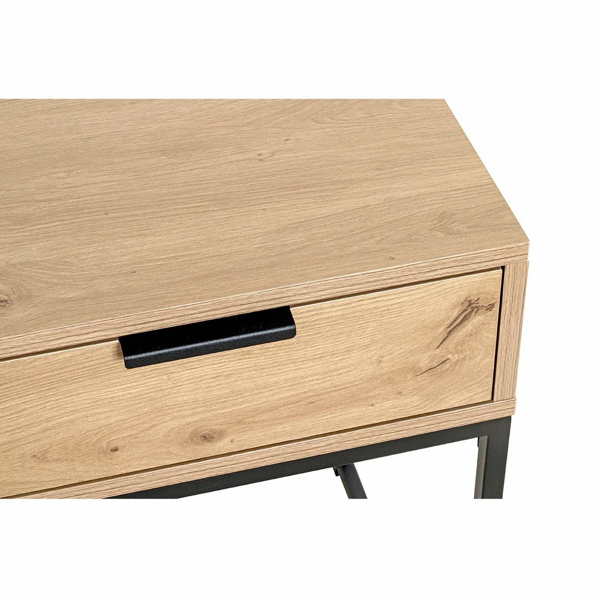 HAKU Konsolentisch Malmö 60, Eiche-Schwarz, Metall, Spanplatte — stabil, elegant, vielseitig 4