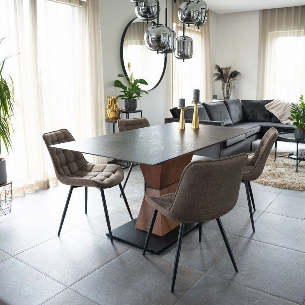 Home Deluxe IKALO Esszimmerstuhl, gepolstert, robust und pflegeleicht 3