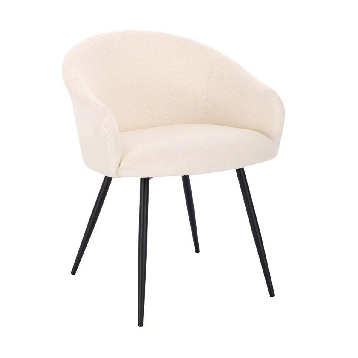 Home Deluxe CELESTE Esszimmerstuhl, Bouclé Stoff, weiche Polsterung, einfache Montage
