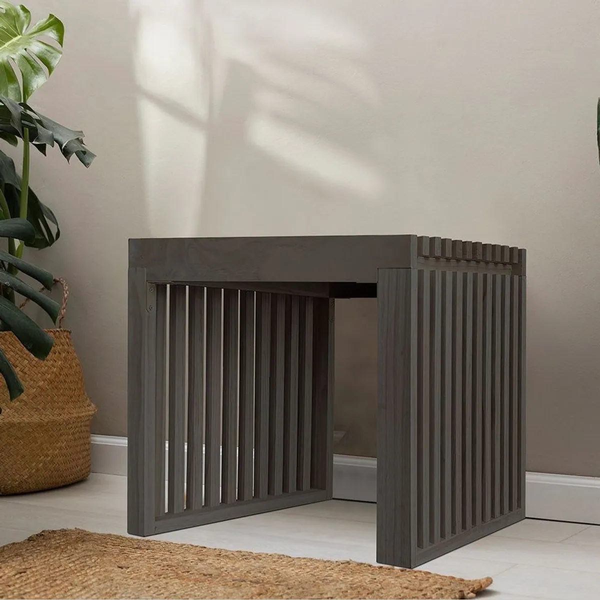 Home Deluxe LORA Sitzbank, Kiefernholz, 50 x 40 x 42 cm, modernes Design