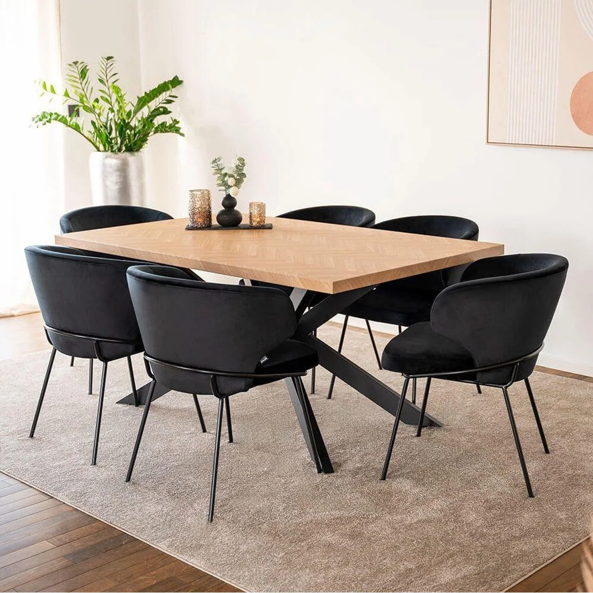 Home Deluxe Esstisch AVENCIA, stabile MDF-Platte, inkl. Sternfuß — 160 x 100 cm 2