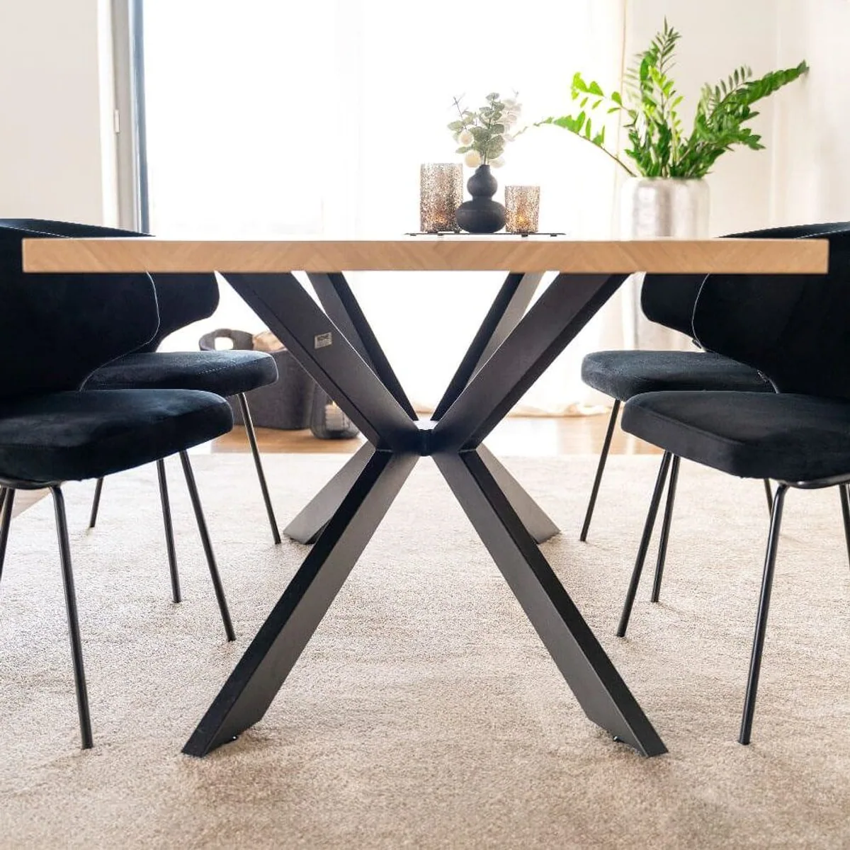 Home Deluxe Esstisch AVENCIA, stabile MDF-Platte, inkl. Sternfuß — 160 x 100 cm 3