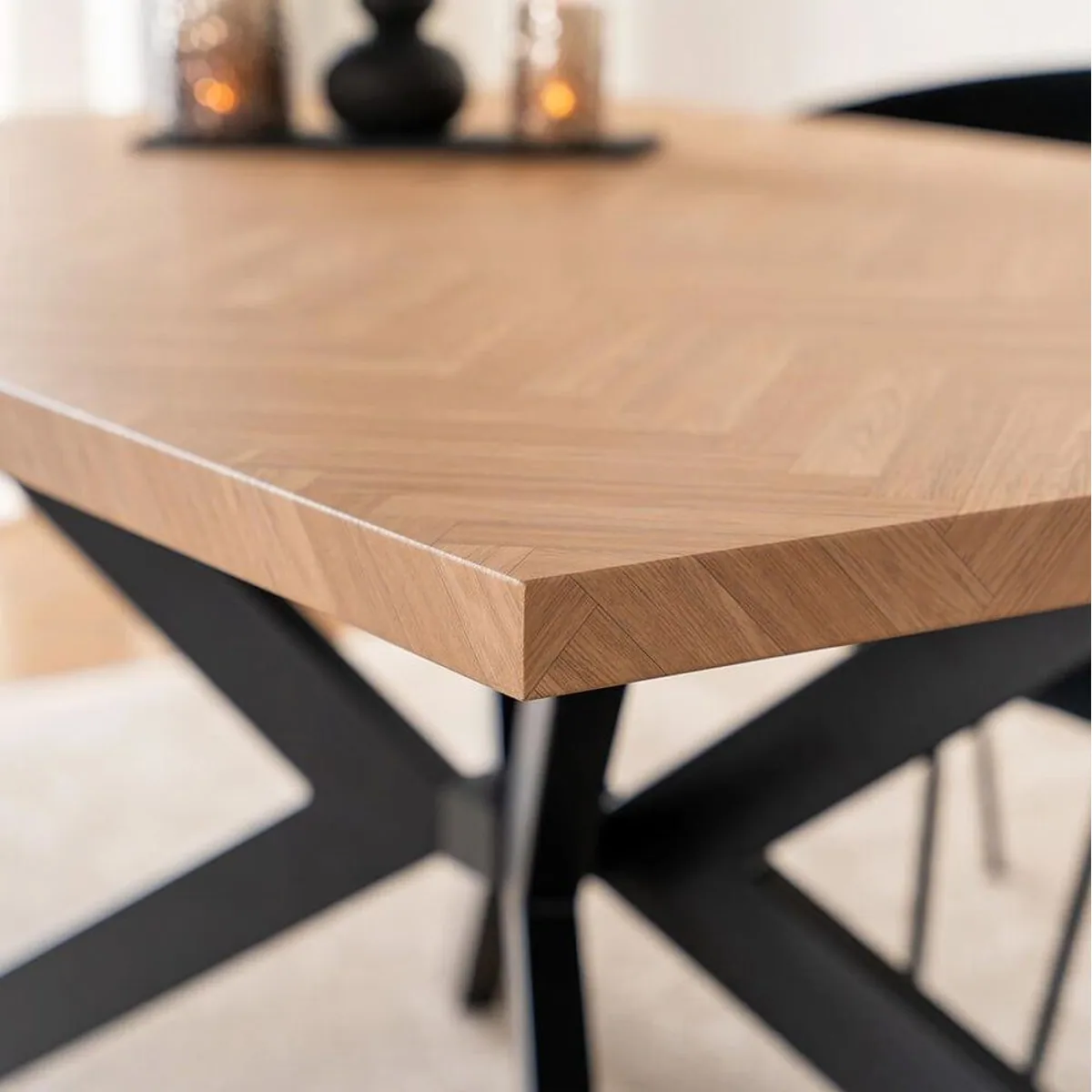 Home Deluxe Esstisch AVENCIA, stabile MDF-Platte, inkl. Sternfuß — 160 x 100 cm 4