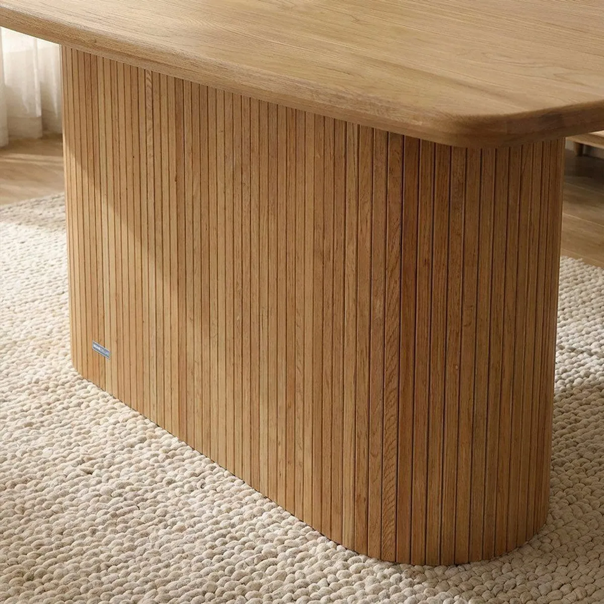 Home Deluxe RABOS Esstisch, geölte Eiche, 160 x 90 cm, moderne Formensprache 5