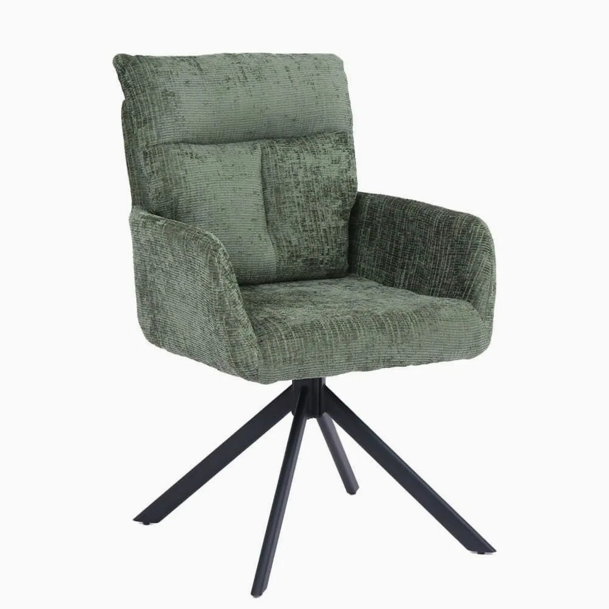 Home Deluxe Esszimmerstuhl ALUNA, 360° Drehfunktion, Armlehnen, Pflegeleichter Bezug