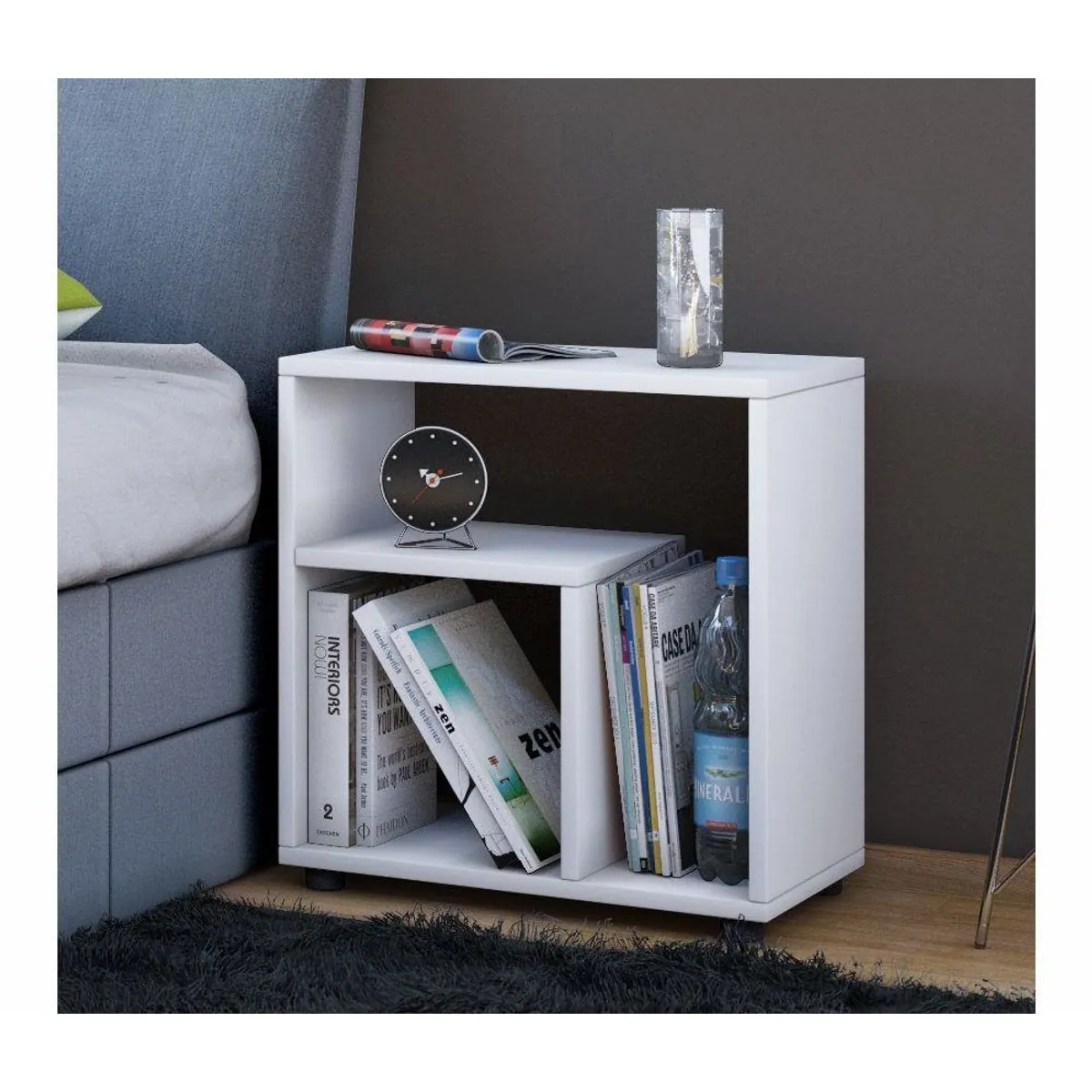 VCM Zeito Couchtisch, universelles Design, stabile Verarbeitung, Holzstruktur-Nachbildung 3