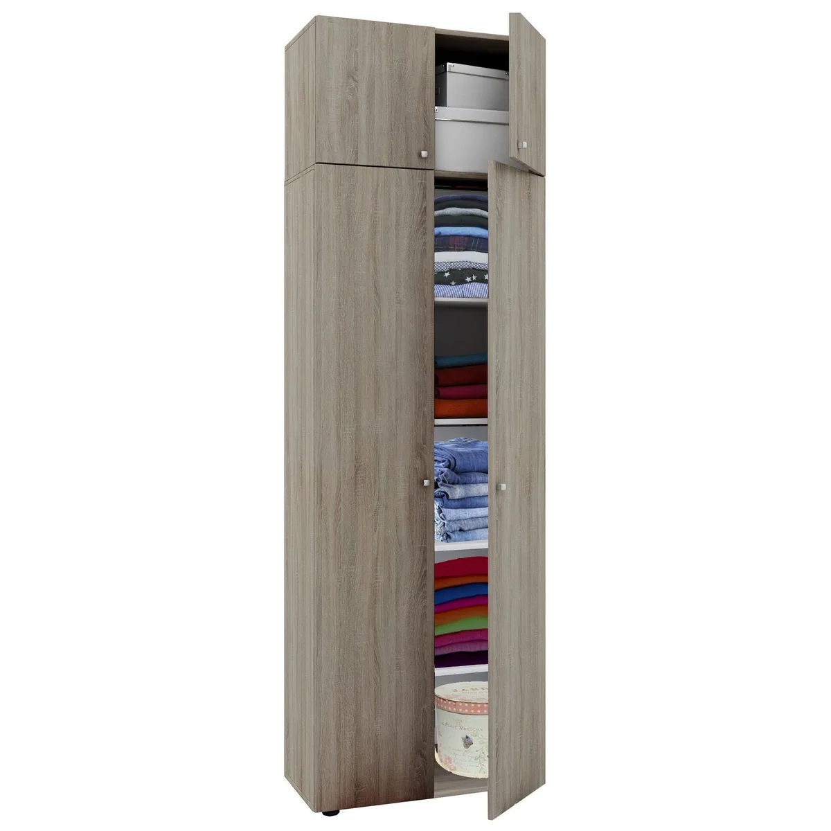 VCM Vandol Kleiderschrank, 6 Fächer, erweiterbar