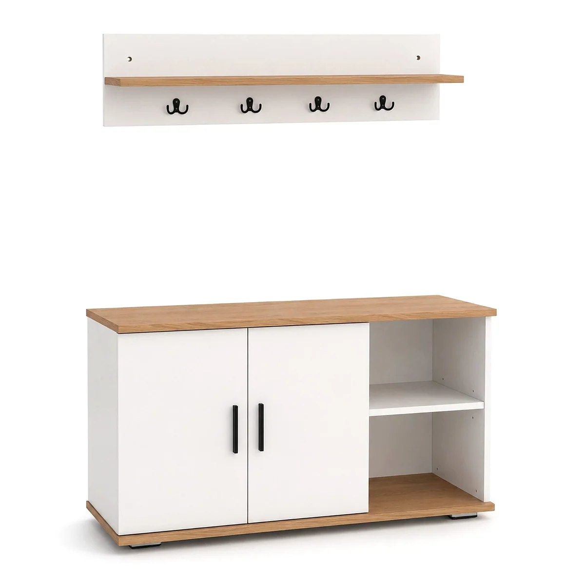 VCM Garderoben-Set Gados, Schuhschrank & Wandgarderobe — kompakt, modern, funktional 2